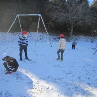 七会地区は雪深し