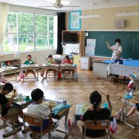 １年給食指導