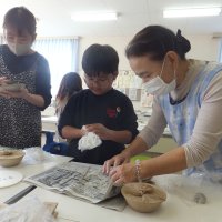 ２年生親子学習と親子給食